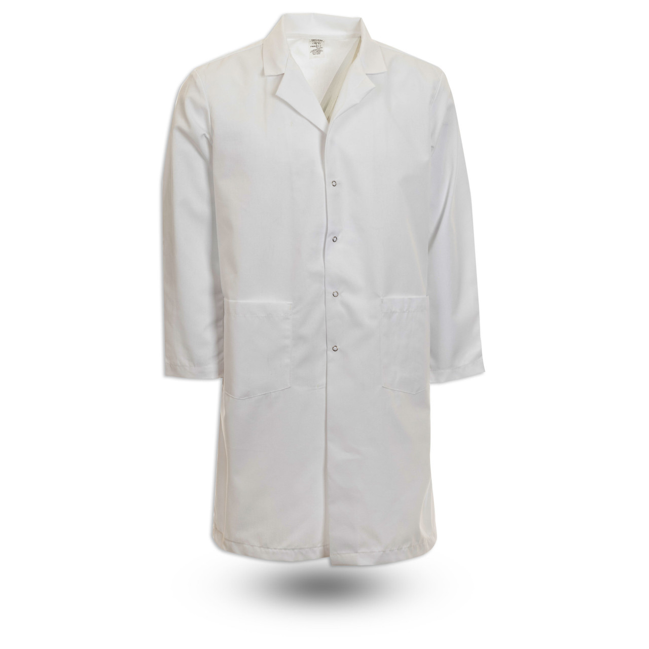 L18M Men's Gripper Snap Lab Coat |Men's Long Lab Coats