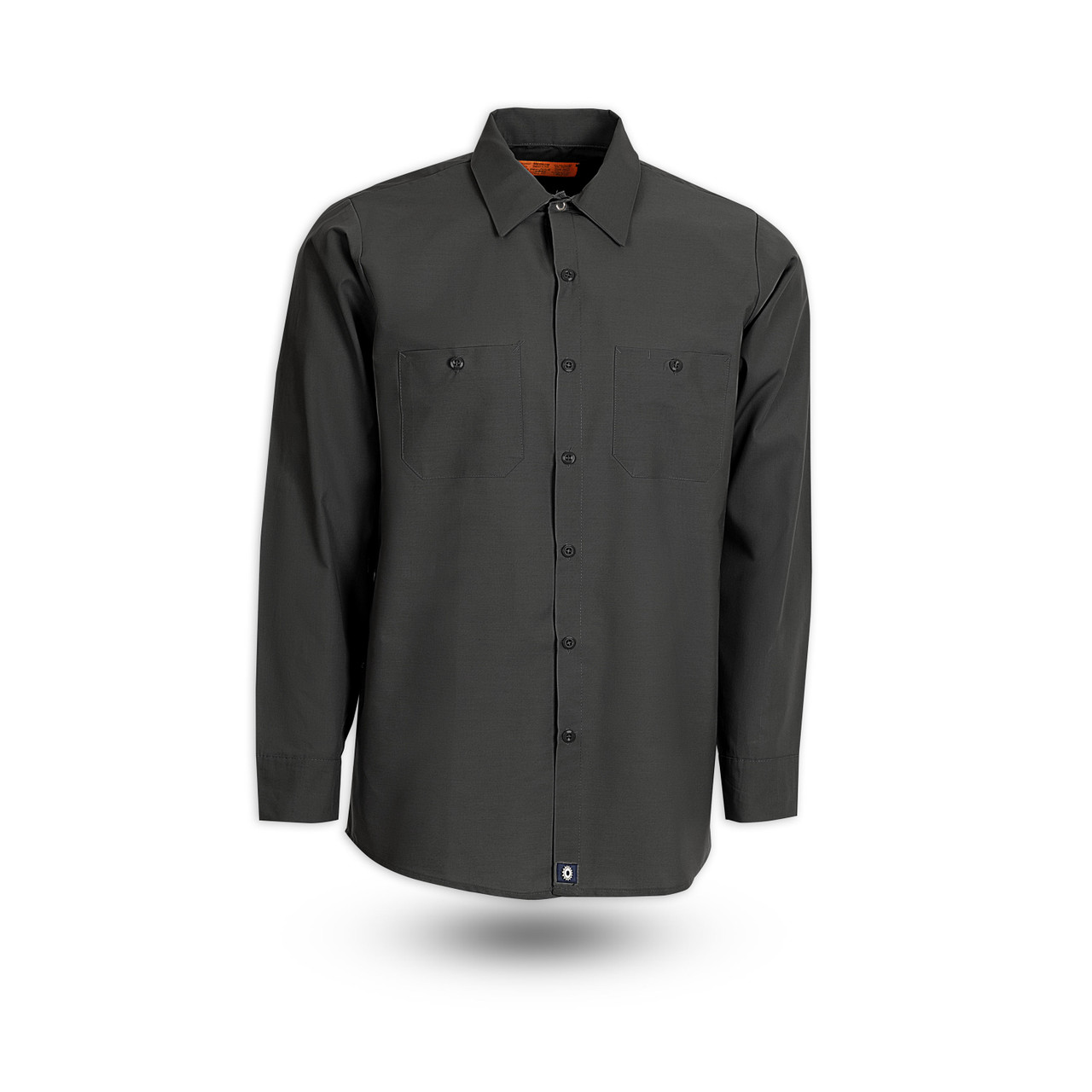 UTILITY GARMENTS SUPPLYグレー MA-1 S10CG Men's Industrial Work Shirt, Charcoal Gray|Men's Long Sleeve