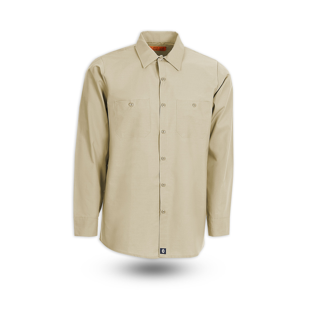 S10TA Men's Industrial Work Shirt, Tan|Men's Long Sleeve Work Shirts