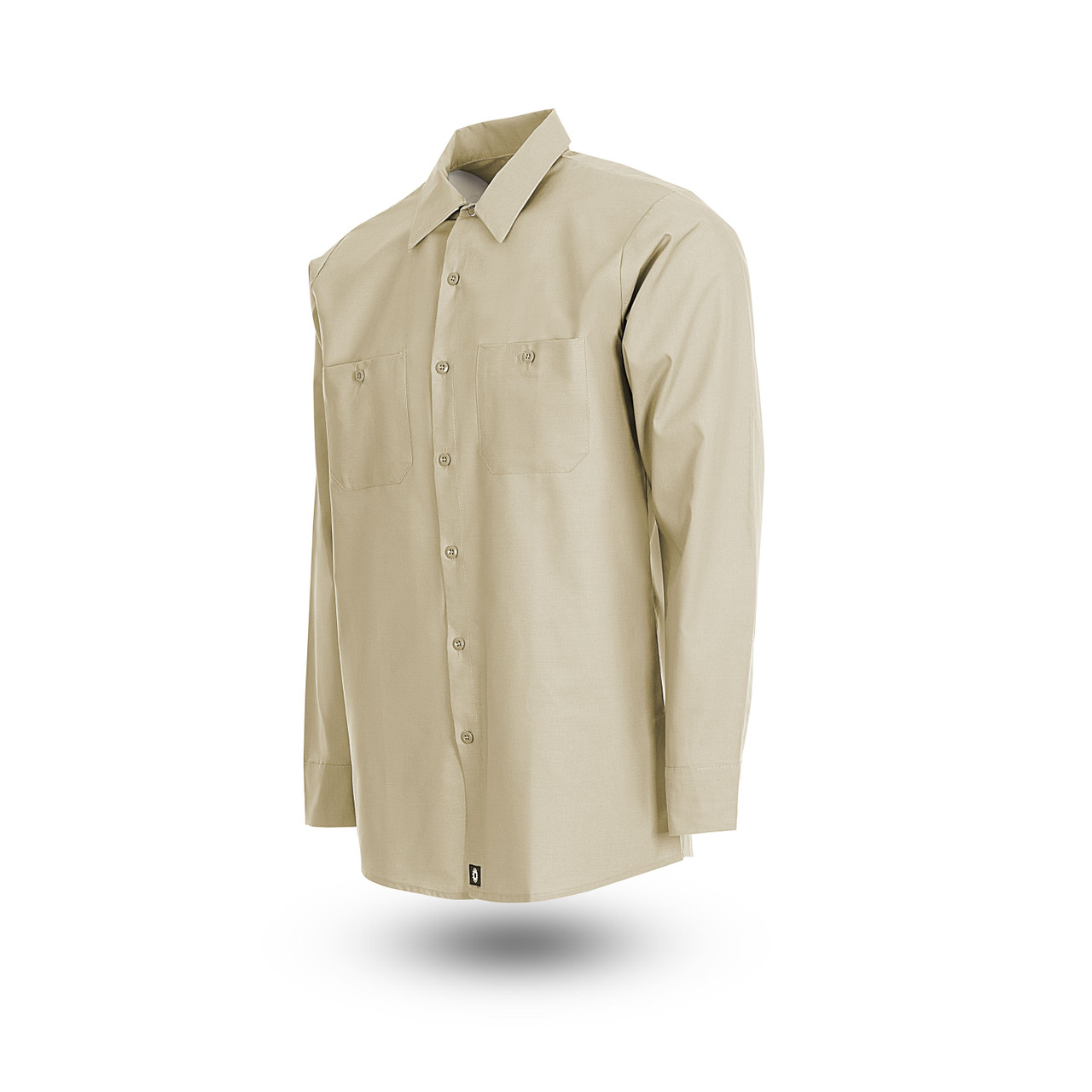 S10TA Men's Industrial Work Shirt, Tan|Men's Long Sleeve Work Shirts