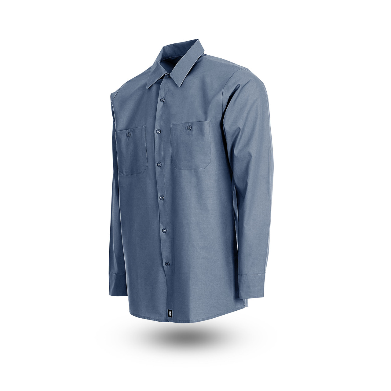 S10PB Men's Industrial Work Shirt, Postman Blue|Men's Long Sleeve