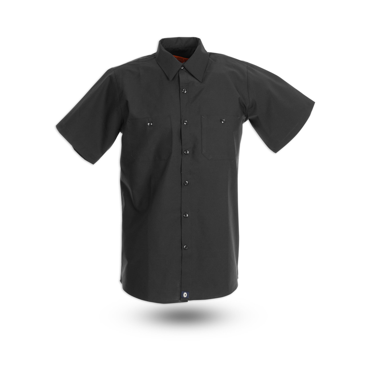 S12BL Men's Short Sleeve Black Industrial Work Shirt|BEST Men's