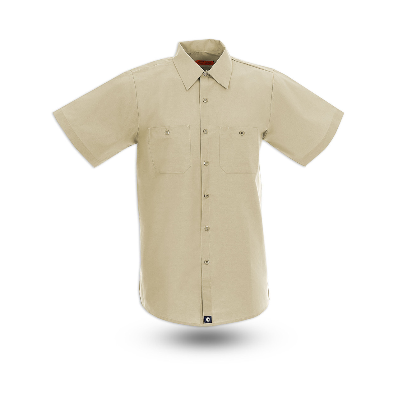 S12TA Men's Short Sleeve Tan Industrial Work Shirt|BEST Men's