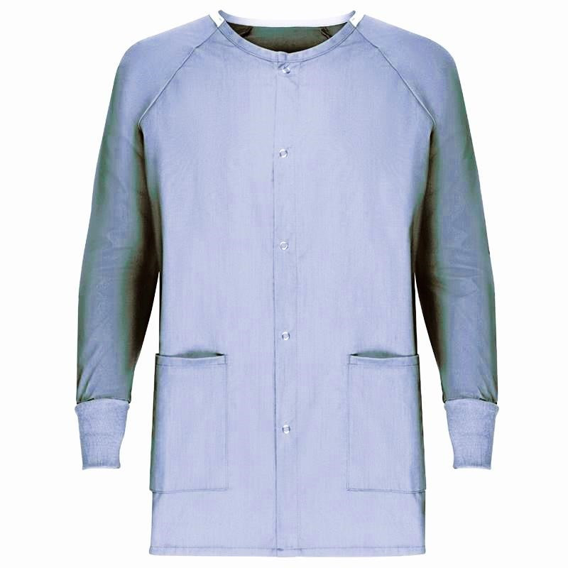 Ceil Blue Scrub Warmup Jacket by American Dawn |Unisex Scrub Tops