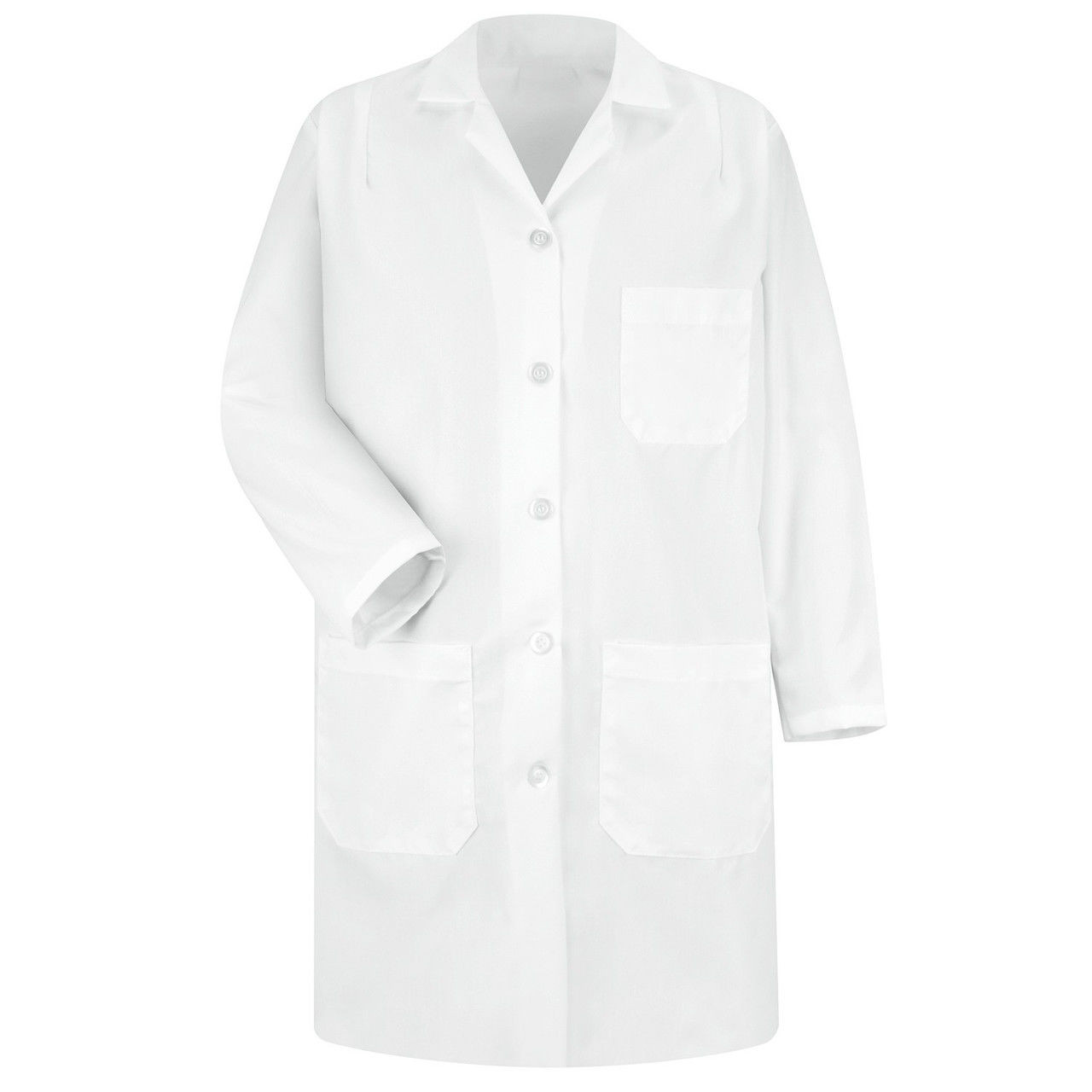 Red Kap 5210WH Women's Five Button Closure Lab Coat |Women's Long