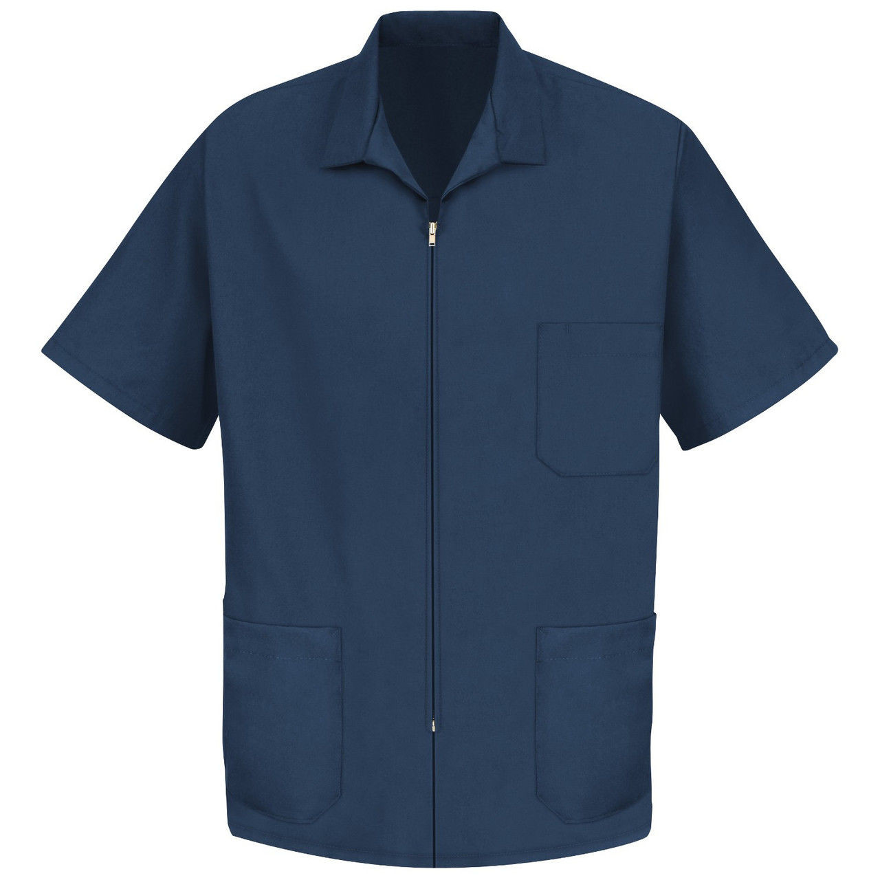 Red Kap® KP44 Men's Zip-Front Smock - Navy |Zipper Front Smocks