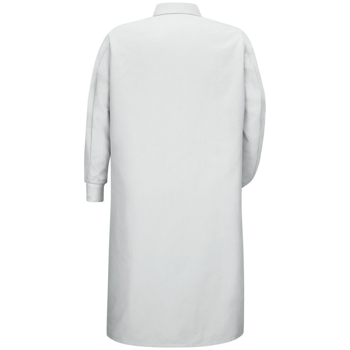 Red Kap® KS60WH Pocketless White Butcher Coat with Knit Cuffs|PPE