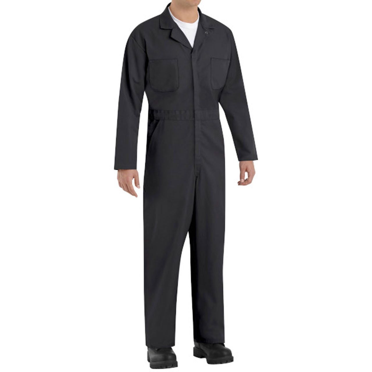 Red Kap CT10BK Twill Action Back Coveralls, Black|Work Coveralls