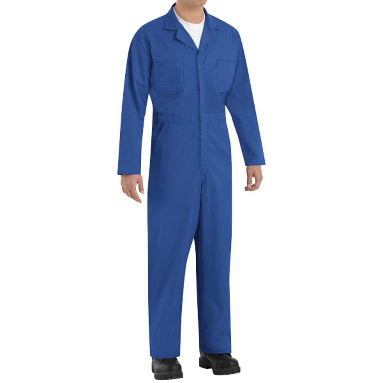 Red Kap Men's Zip-Front Cotton Coverall, Grey, 36 