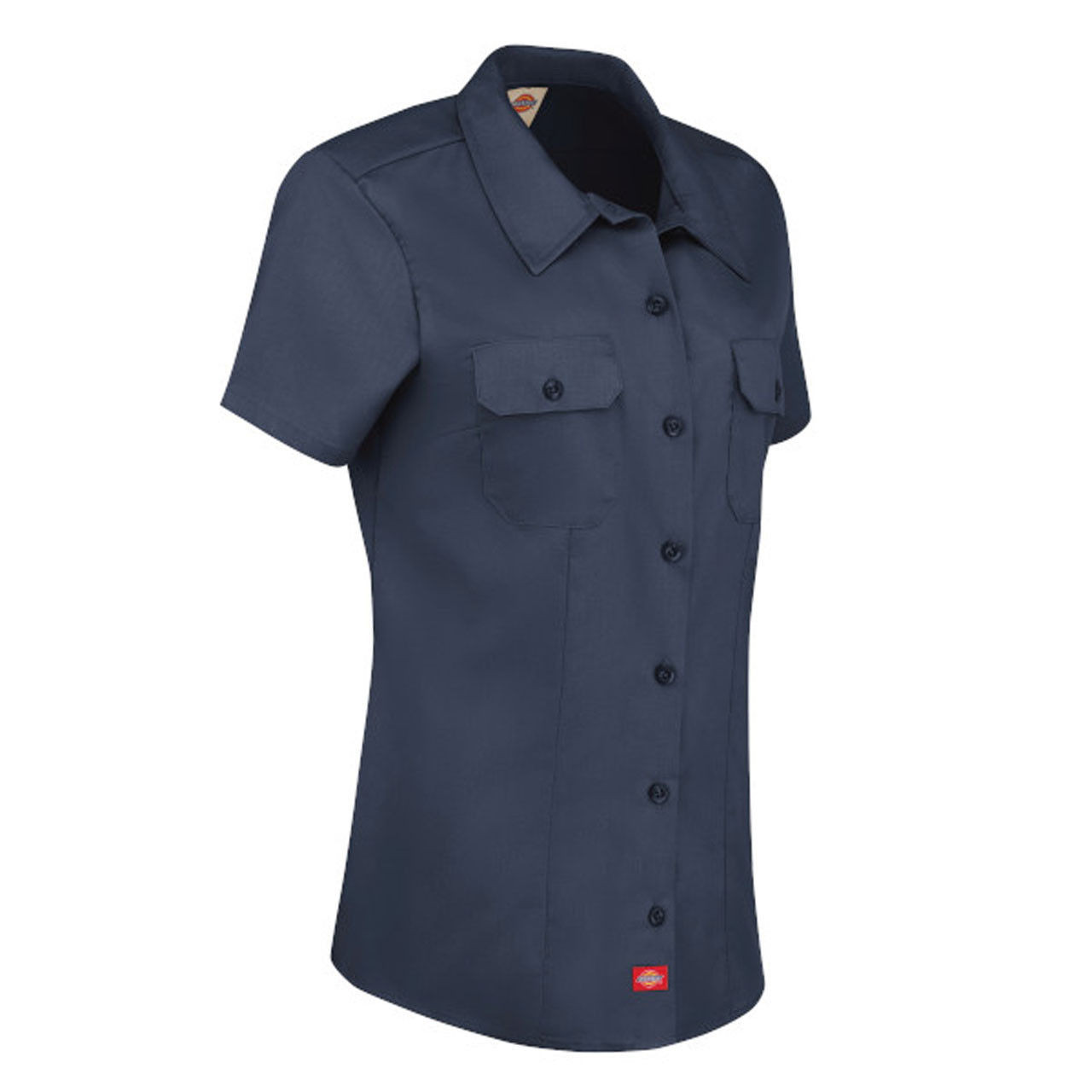 Dickies® Women's Short-Sleeve Traditional Work Shirt Dark Navy