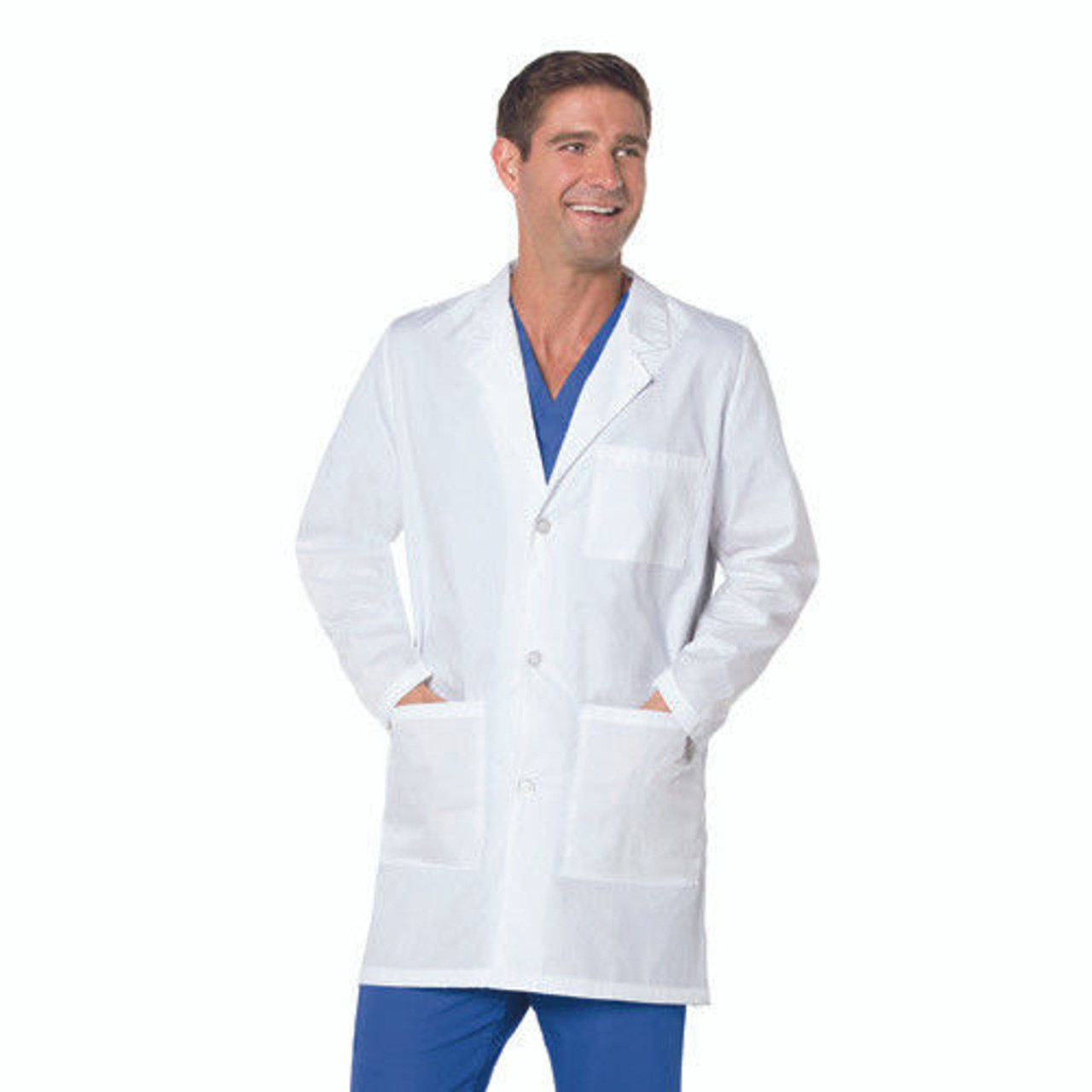 Landau men's store lab coat