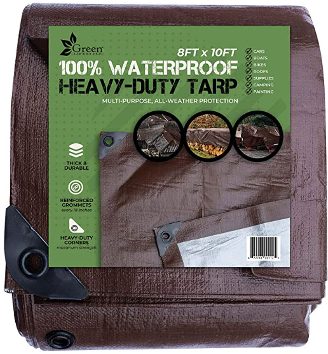 Green Lifestyle Waterproof Heavy Duty Tear Proof Tarp