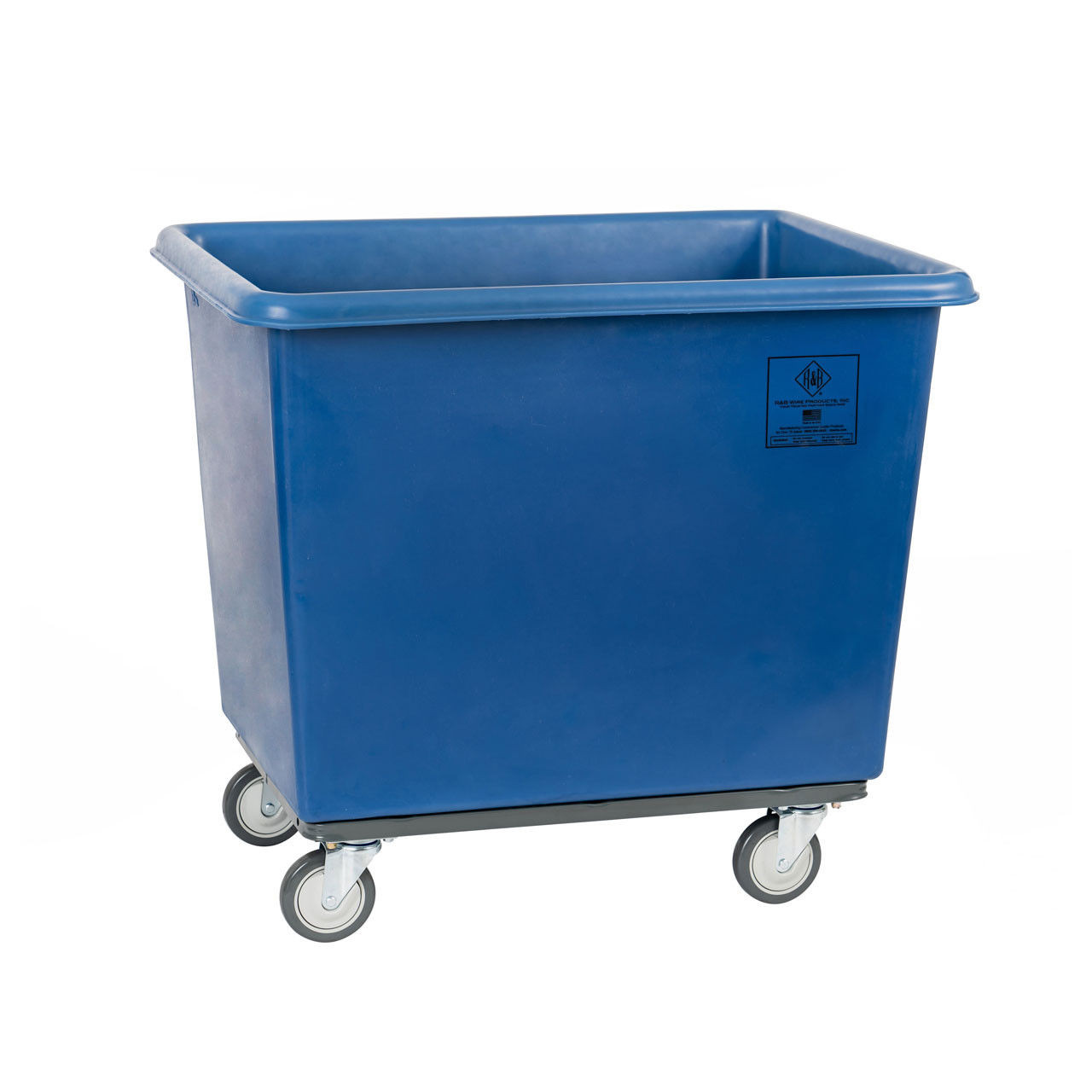 16 Bushel Poly Box Truck - 4616B|Laundry Carts, Trucks, and Racks