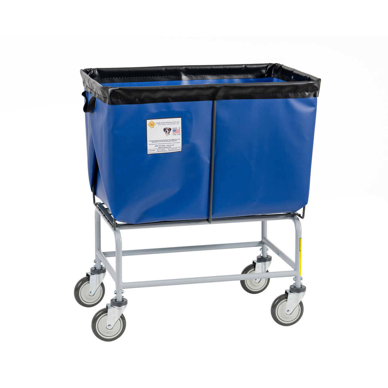 Elevated Laundry Basket, 6 Bushel - 466B|Vinyl Basket Trucks
