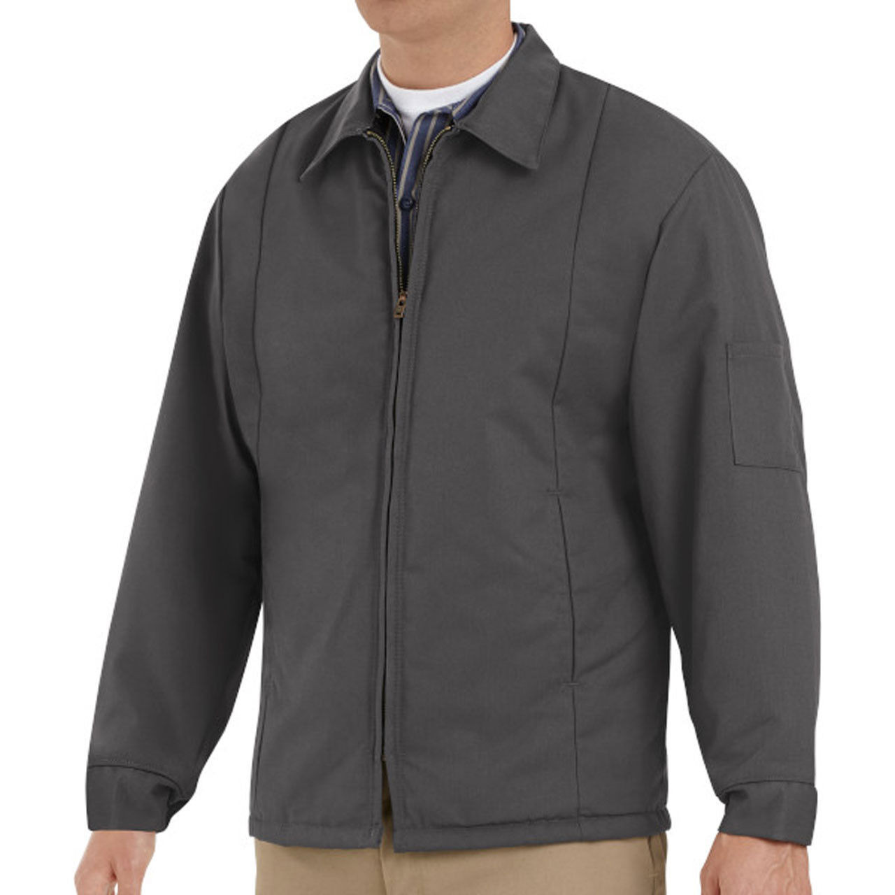 Red Kap Mens Perma-Lined Panel Jacket JT50|Best Bulk Work Jackets