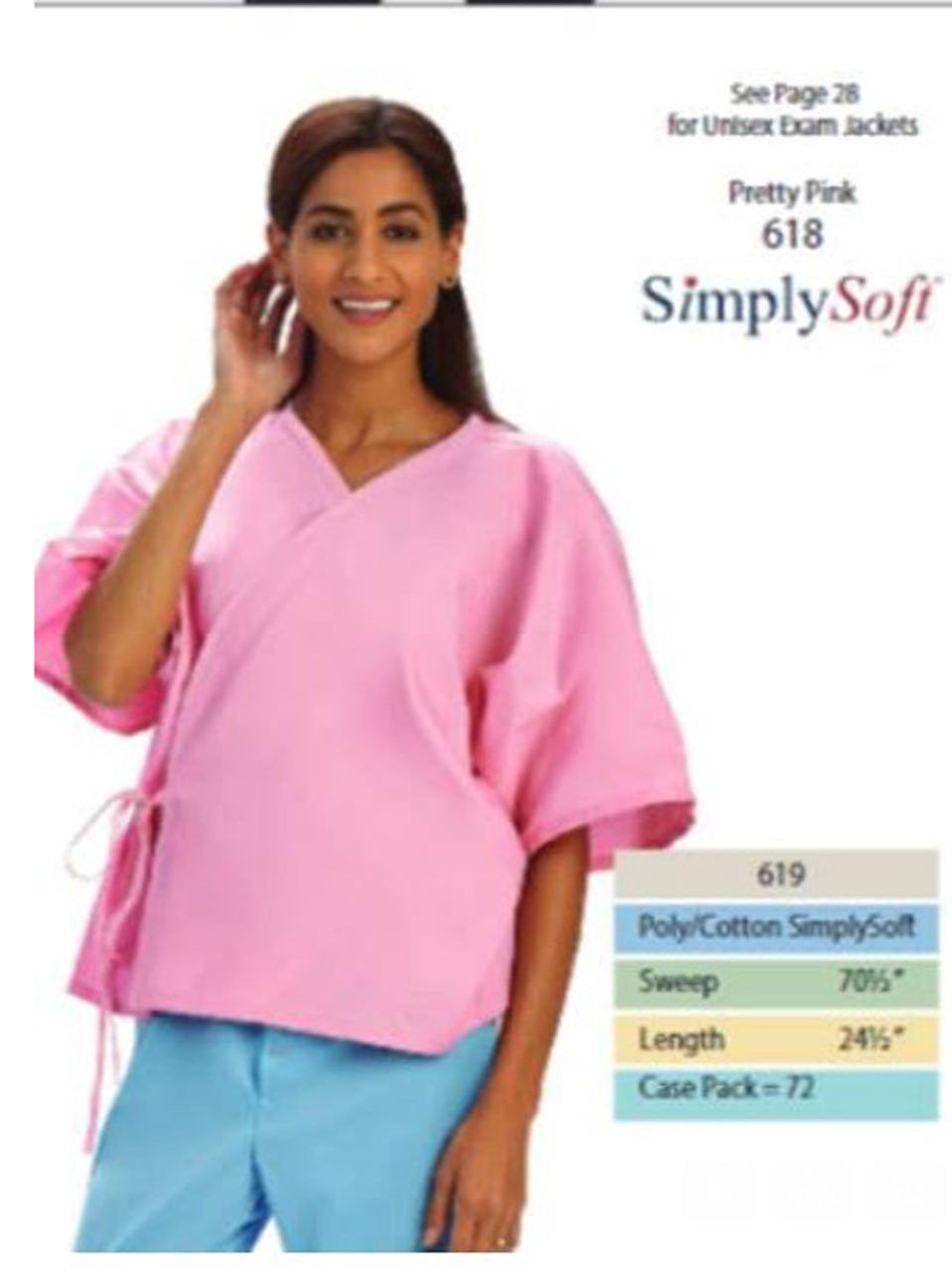 Fashion Seal Mammogram Shirts, Pink - In Bulk Case of 72