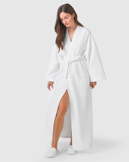1Concier Emerald Kimono Style Hotel Robes In Bulk 52 X 62 White 1Concier Emerald Kimono Style Hotel Robes In Bulk 52 X 62 White