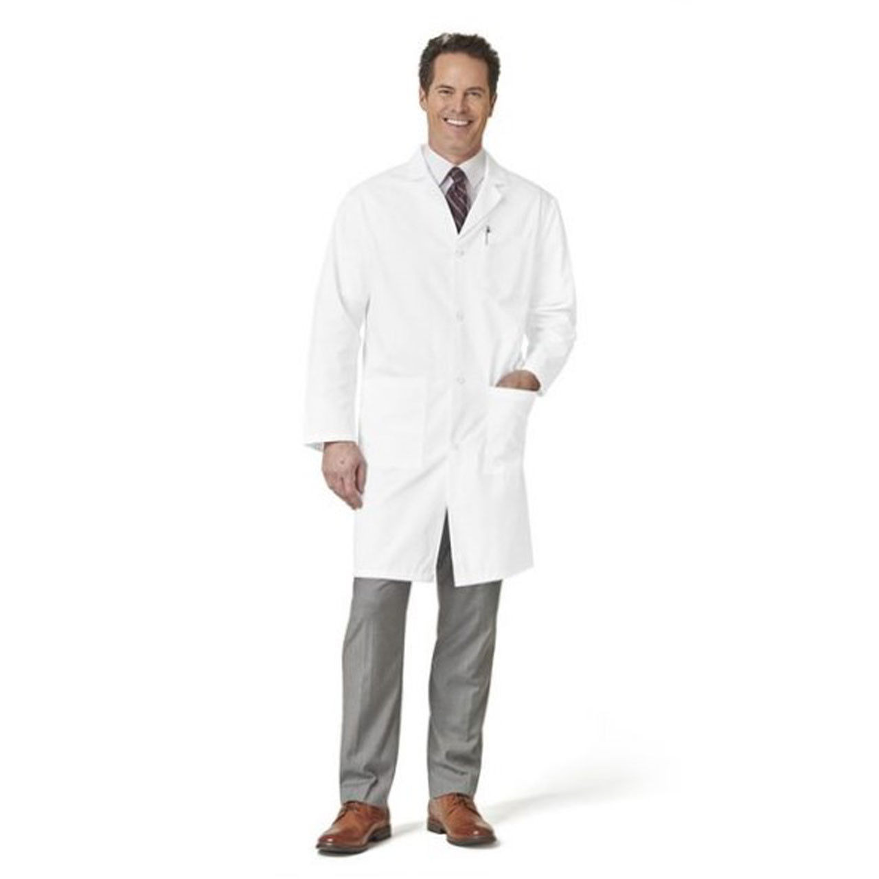 Lab Coats For Men 65 Polyester / 35 Cotton Snap Front 41