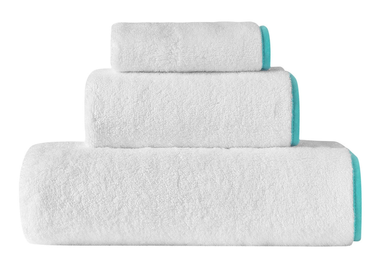 Zero Twist Austin Luxury White Hotel Bath Towels - Set of 3