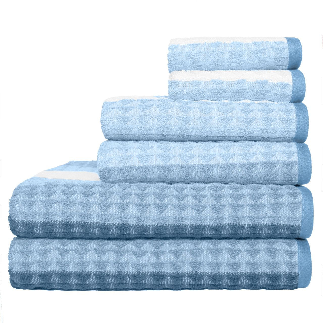 Harper Riley Brayson Stripe 6 PIECE Towel Set