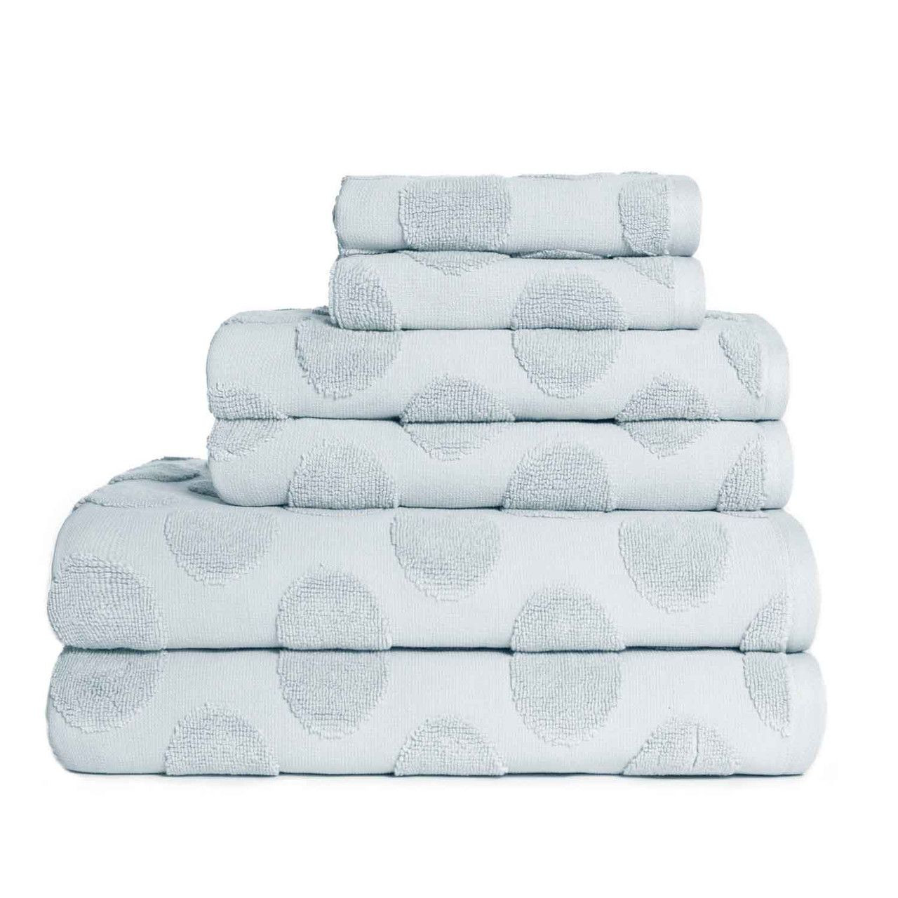 Sapphire Resort Circles 6 Piece Luxury TOWEL Set