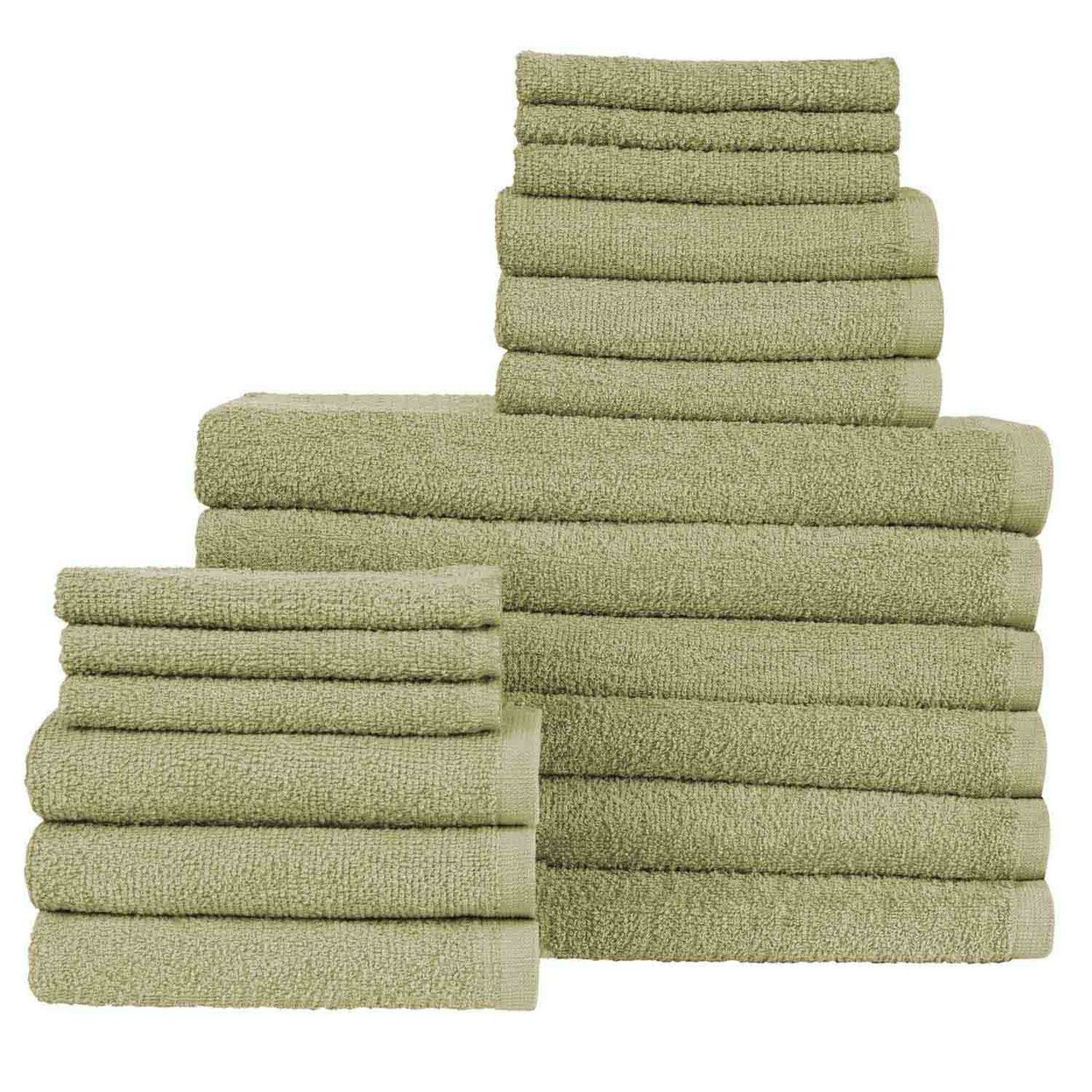 Bath Essentials 18 PIECE Bath Towels Set