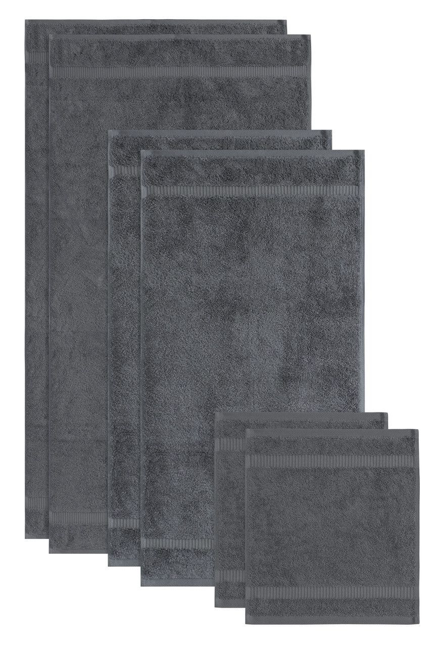 Beyond Collection 6 Piece Luxury Cotton Towel Set - Thumbnail 3
