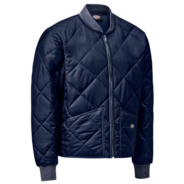 Dickies Dark Navy Diamond Quilted Work Jacket For Men - 6124DN Dickies Dark Navy Diamond Quilted Work Jacket For Men - 6124DN