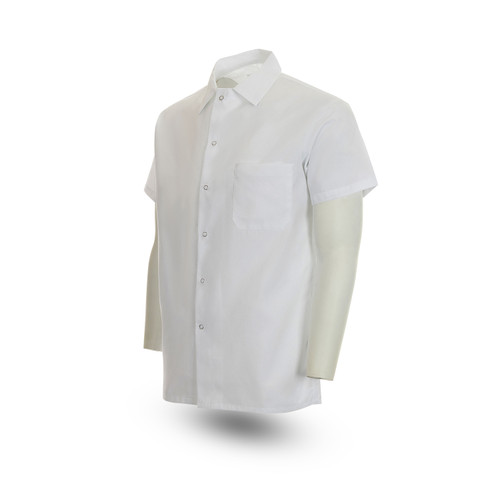 Pinnacle S315 White Cook Shirts, No Pocket|HACCP Approved Uniforms