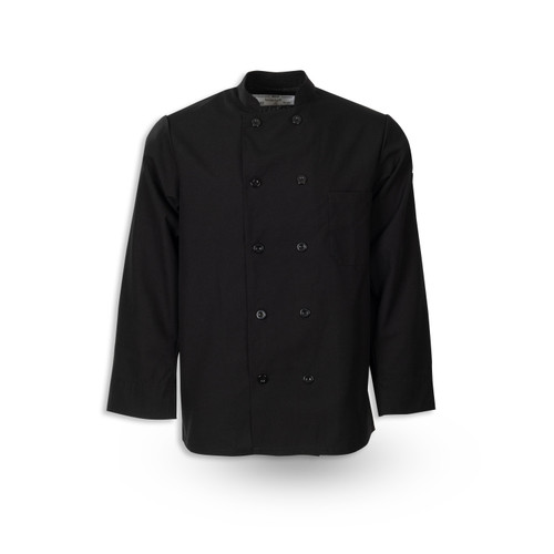 C390 Pinnacle Black Chef Coat Pinnacle Textile Industries C390 Pinnacle Black Chef Coat Pinnacle Textile Industries