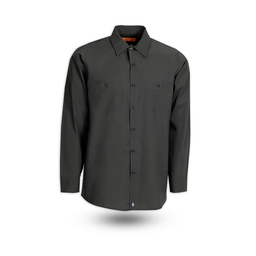 S10NV Men's Industrial Work Shirt, Navy Blue|Men's Long Sleeve