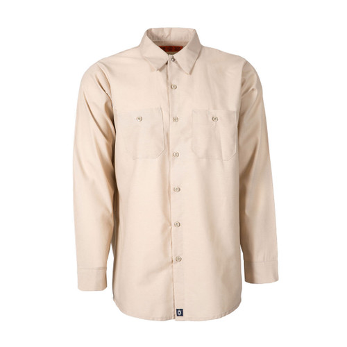 S10TA Men's Industrial Work Shirt, Tan Pinnacle Textile Industries