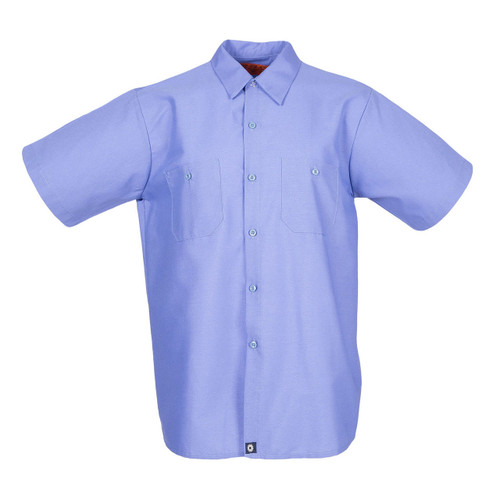 S12GB Men's Short Sleeve Gulf Blue Industrial Work Shirt Pinnacle Textile Industries
