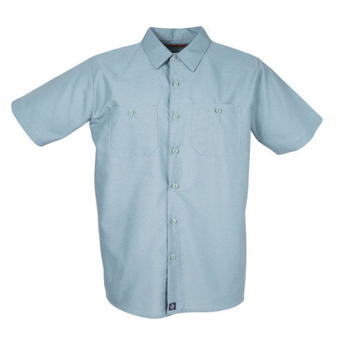 S12MG Men's Short Sleeve Mint Green Industrial Work Shirt Pinnacle Textile Industries