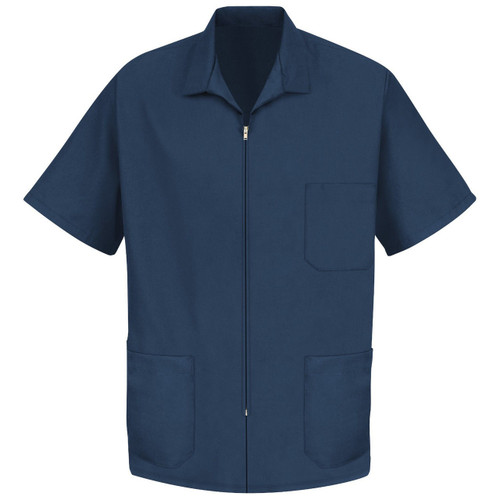 Red Kap KP44 Men's Zip-Front Smock - Navy 