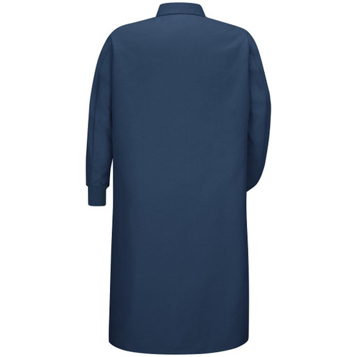 Red Kap® KS60NV Pocketless Navy Butcher Coat with Knit Cuffs