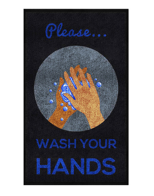 Please Wash Your Hands Floor Mats M+A Matting