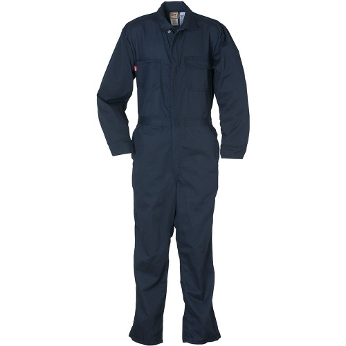 Reed® Navy FR Deluxe Coveralls, 9 oz 941CFU9|Work Coveralls for