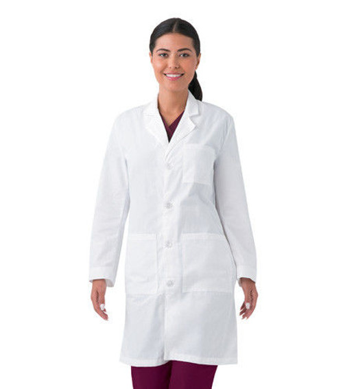 Landau 3 Pocket Unisex Lab Coat - Classic Relaxed Fit, 4 Button, Full Length 3187 