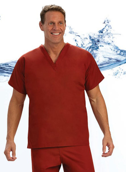 Wholesale Behavioral Health Set of Scrubs in Spice Red, Unisex - In Bulk of 12 Fashion Seal Healthcare