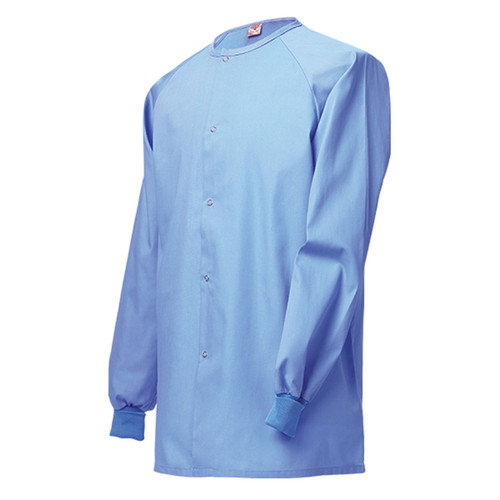 Wholesale Scrub Warm Up Jackets in Ciel Blue, Unisex in Bulk of 48 Fashion Seal Healthcare