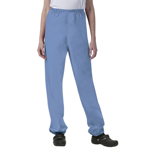 Wholesale Scrub Pants, Elastic, No Pocket, in Ceil Blue, Unisex - Pack of 72 Fashion Seal Healthcare