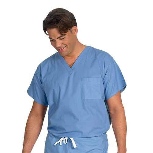 Unisex Wholesale Scrub Sets, with Pocket, Ceil Blue - In Bulk of 12 Fashion Seal Healthcare