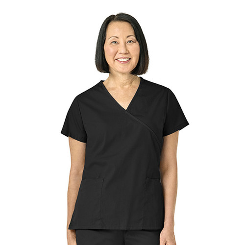 Tunic Scrubs, Black- In Bulk Case of 72 Fashion Seal Healthcare