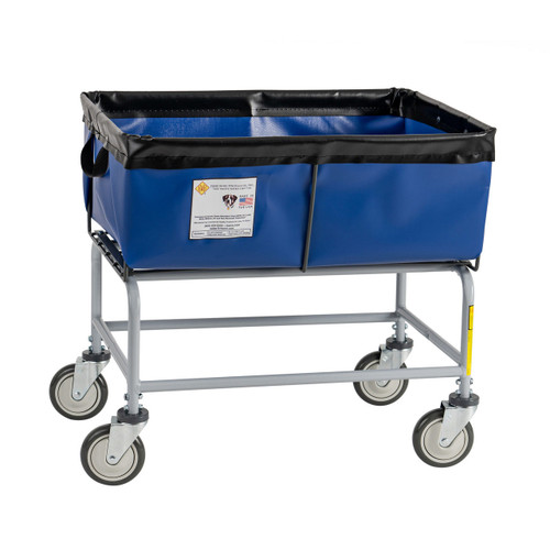 Elevated Laundry Basket, 6 Bushel - 466B|Vinyl Basket Trucks