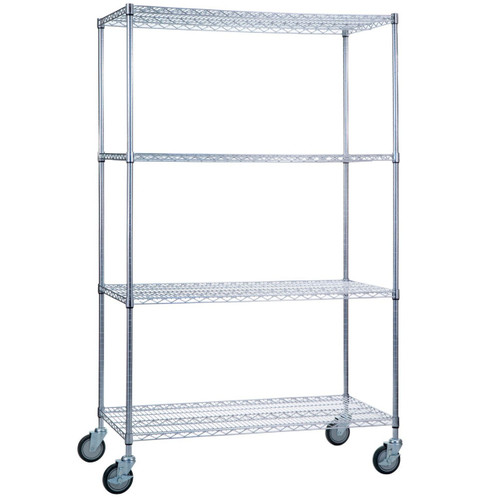 Heavy Duty Wire Shelving with Wheels - LC184868 R&B Wire