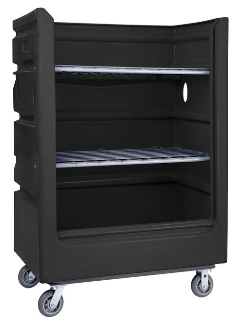 Black Mobile Shelving - 747BLK R&B Wire