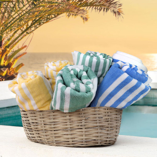 Playa Cabana Stripe Bulk Beach Towels Ganesh Mills | Oxford Super Blend