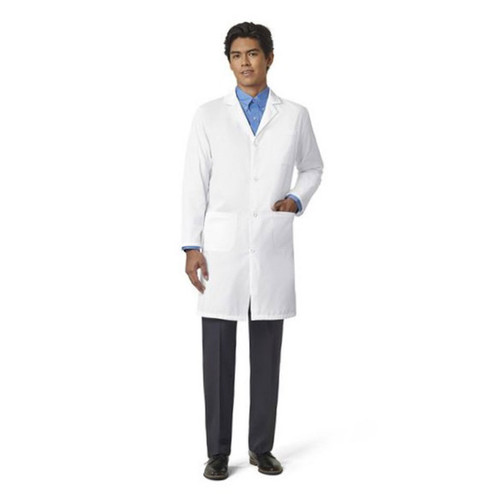 Men's Lab Coat 65% Polyester / 35% Cotton FLT Staff Length 39" - Bulk Case Of 42 Fashion Seal Healthcare