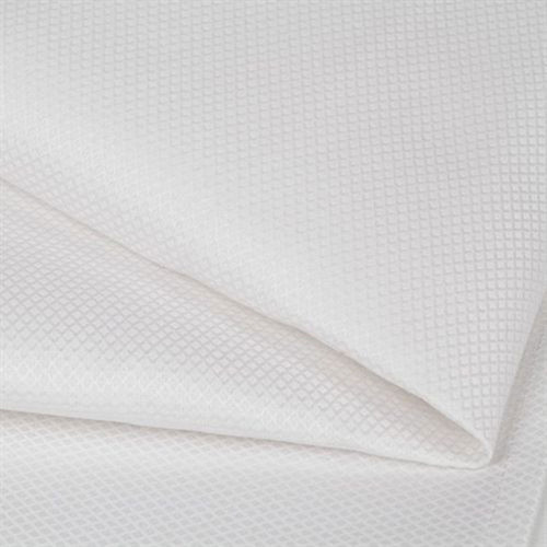 132" White Dirona Pique Allover Round Tablecloths 1Concier